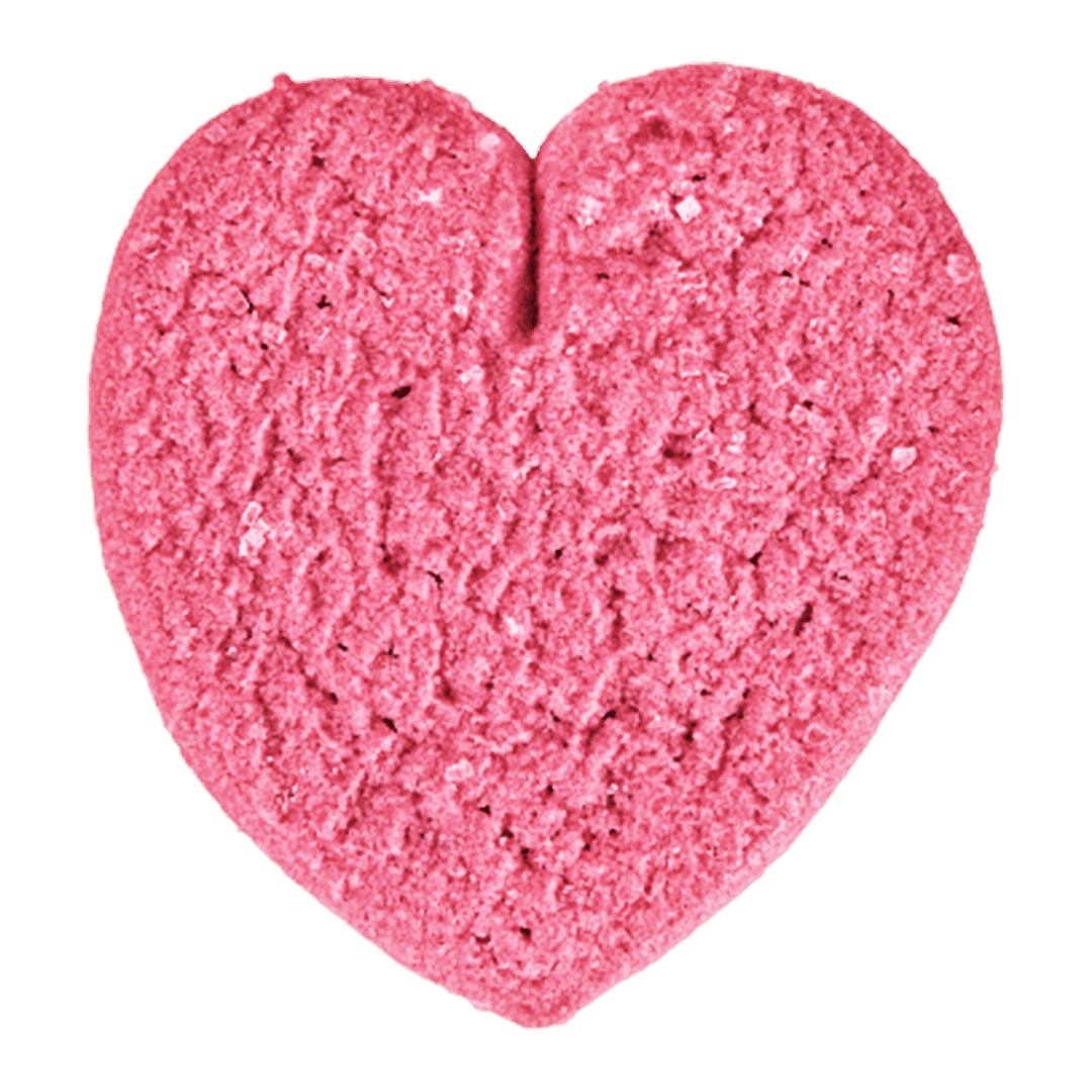 Whole Grain Pink Heart Cookie