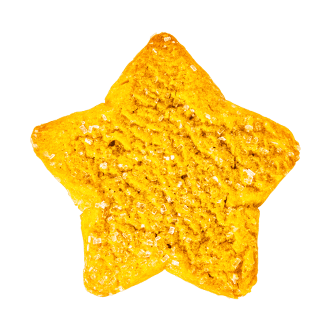 Whole Grain Yellow Star Cookie