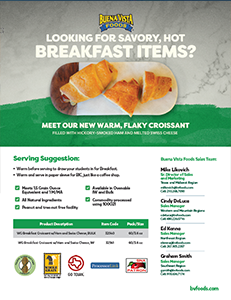 Buena Vista Foods WG Ham and Swiss Croissant POS 3.8.24