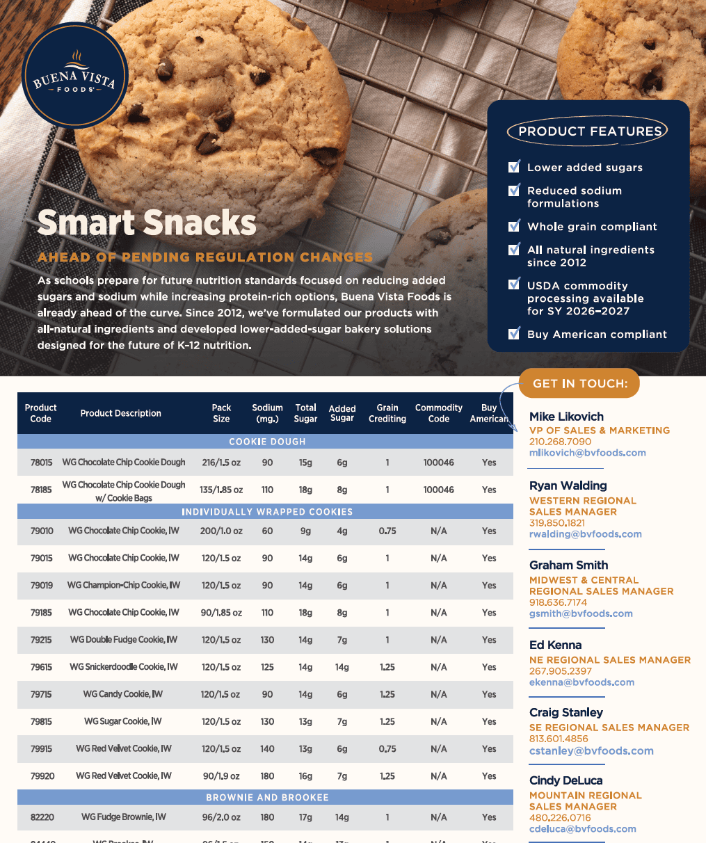 Cover for SY26-27 Smart Snack Sales Flyer 